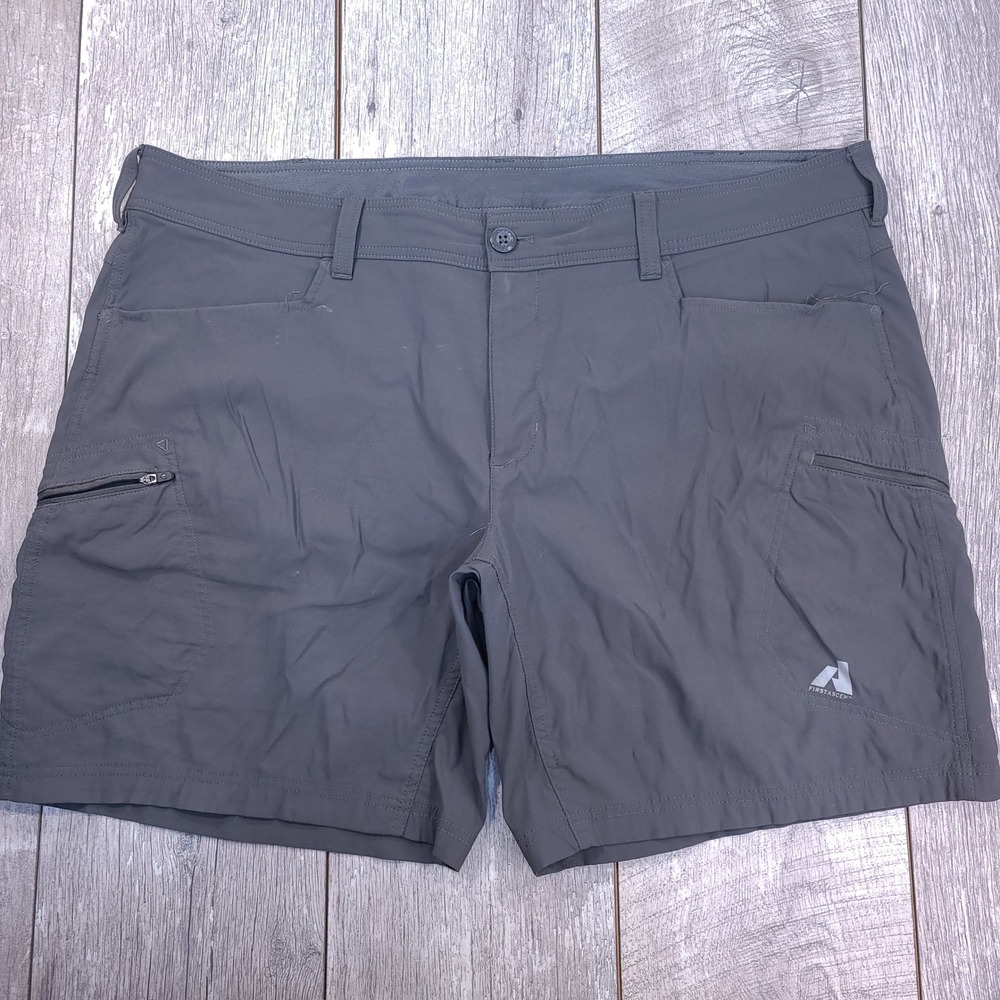 Eddie Bauer Shorts Mens 44 Gray First Ascent Guide Hiking Cargo Stretch